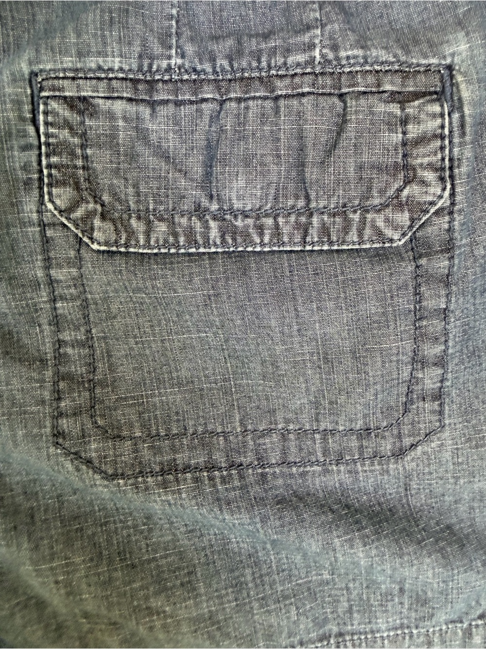 New York & Company Soft "Denim Like" Utility Shorts Dark Wash - Size 8 - Picture 6 of 7
